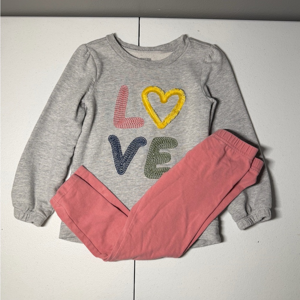 Cozy Kids Love Set - Gray and Pink